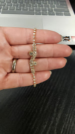 Rhinestone Teardrop Necklace, Earrings & Bracelet