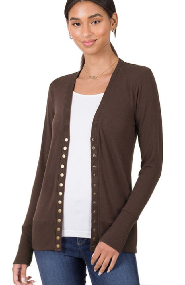 Snap Button Cardigan