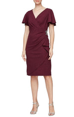 Metallic Sheath Dress