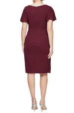Metallic Sheath Dress