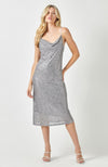 Grey Sequin Slip Dress