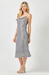 Grey Sequin Slip Dress