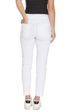 Slim-Sation® White Twill Ankle Pants