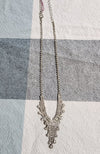 Rhinestone V Necklace, Earrings & Bracelet