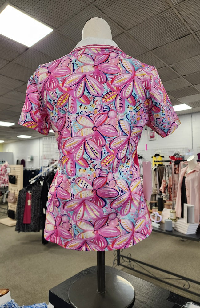 "Spring Garden" UPF 50+Golf Polo