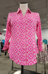 Pink Diamond UPF 50+ Button Down Top