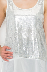 Sequin & Chiffon Tank