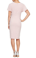 Metallic Sheath Dress