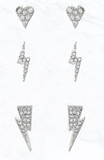 Gold & Rhinestone Earrings