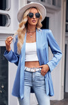 Puff Sleeve Open Blazer 