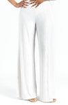 Cream Soft Pleat Knit - Palazzo Pant