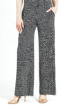 Geometric Stripe Wide Leg Pocket Pant