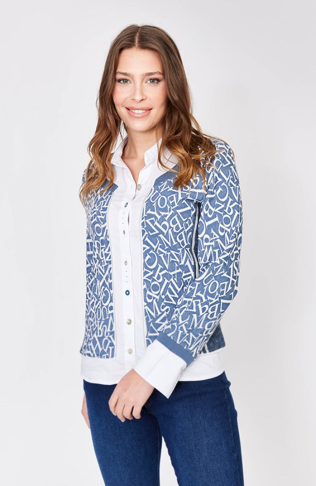 Letter Print Blouse