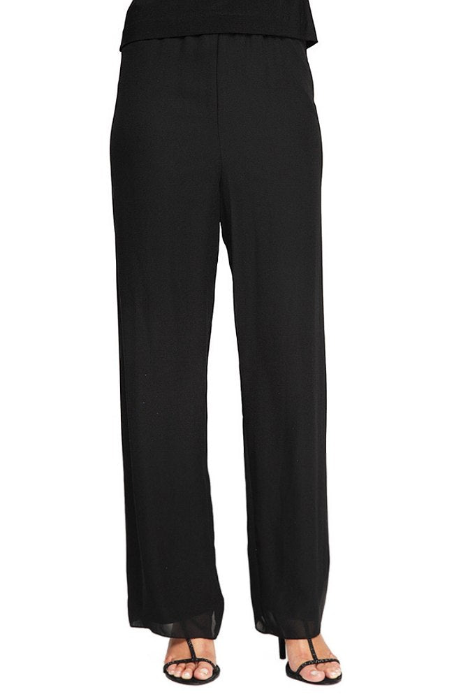Straight Leg Chiffon Pant