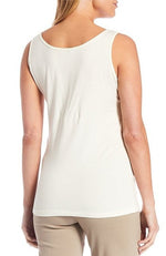 Scoop Neck Sleeveless Fitted Tank