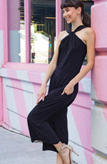 Grecian Halter Pocket Jumpsuit