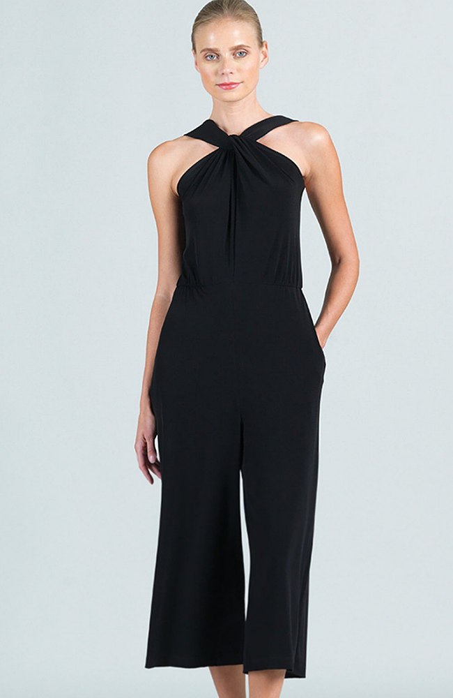 Grecian Halter Pocket Jumpsuit