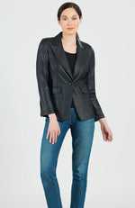 Liquid Leather™ Signature Pocket Blazer - Black