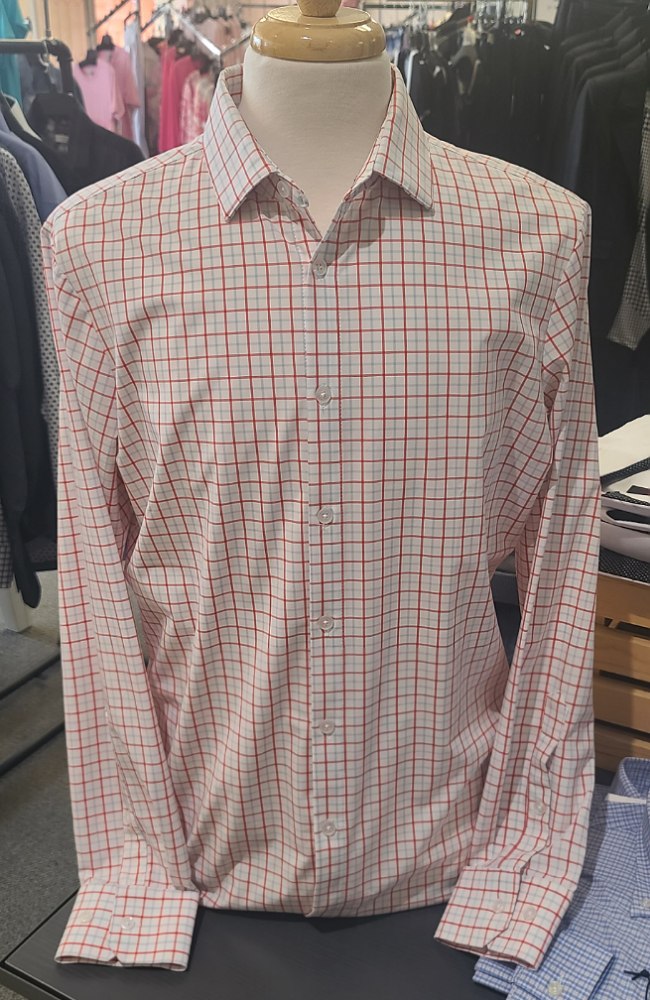 Pink/Blue Men's Dress Shirt