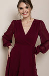 Long Sleeve Wrap Dress