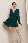 Long Sleeve Wrap Dress