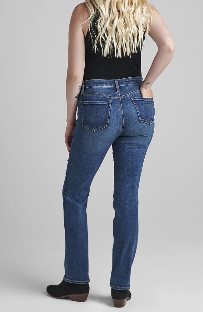 Jag Women's Eloise Mid Rise Bootcut Jeans - Best Kept Secret Technology, Comfort Stretch Denim, Dark Indigo Wash
