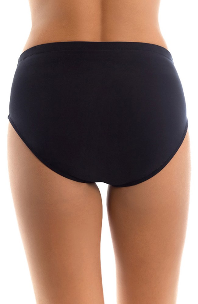 Black Classic Brief Tummy Control Swim Bottom