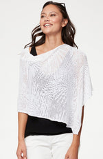 Palm Leaf Sweater Poncho