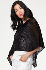 Palm Leaf Sweater Poncho