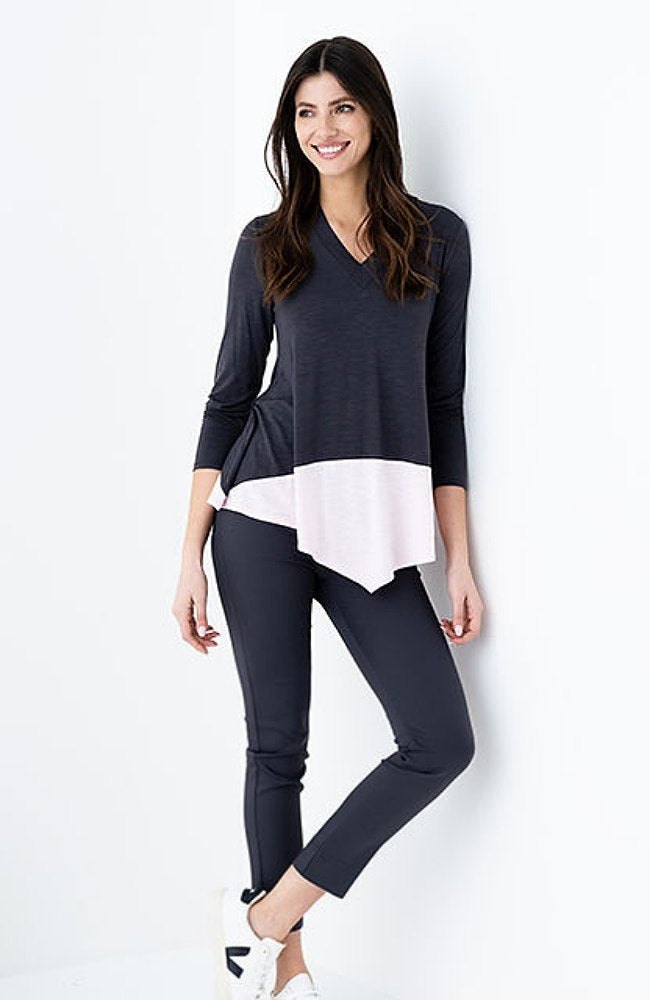 Two Tone Black and White Top
