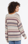 Cotton Blend Boat Neck Sweater