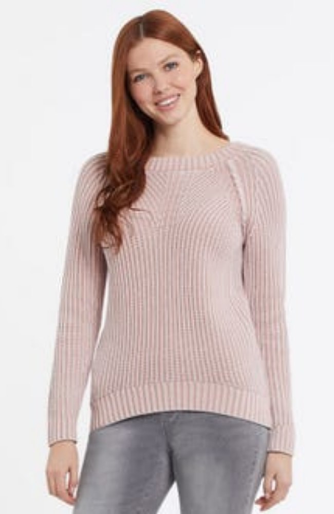 Dusty Lilac Plaited Sleeve Sweater