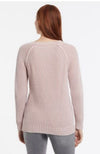 Dusty Lilac Plaited Sleeve Sweater