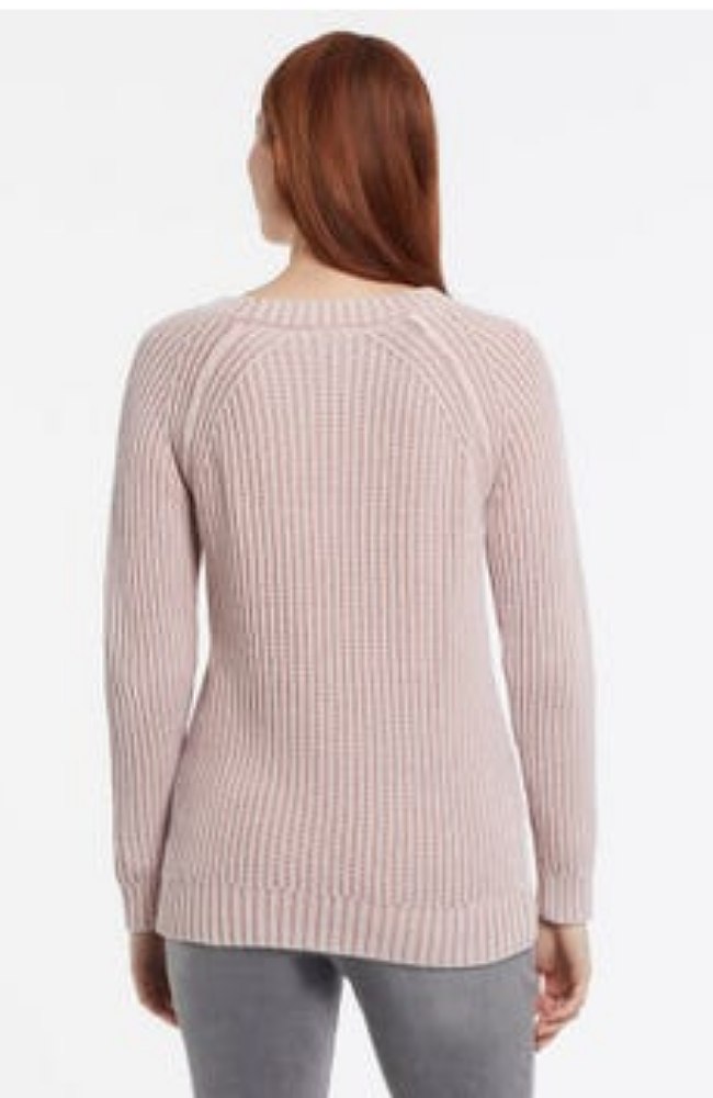 Dusty Lilac Plaited Sleeve Sweater