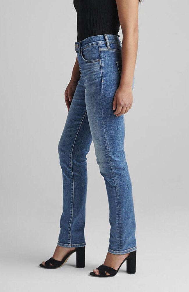 Valentina High Rise Straight Leg Pull-On Jeans