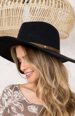 Felt Banded Fedora Hat