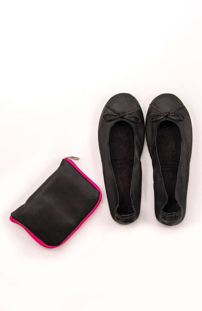 Black Foldable Flats