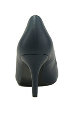 Navy Medium  Heel Pumps