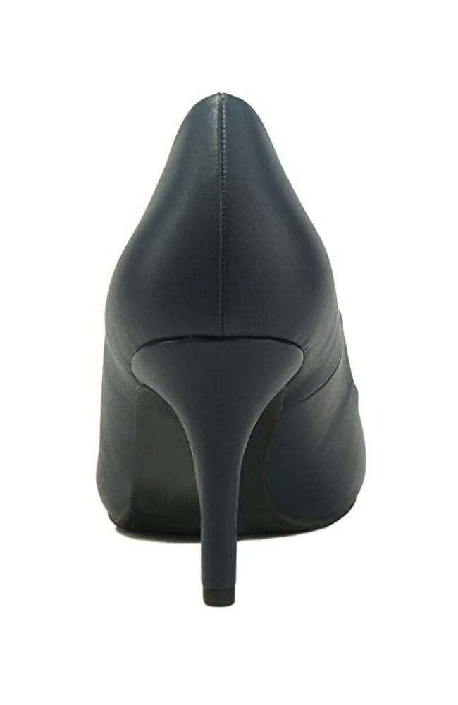 Navy Medium  Heel Pumps