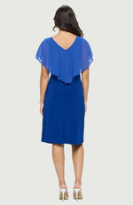 Tank Dress with Ruffled Chiffon Neckline