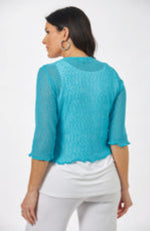 Mesh Sweater Cardigan