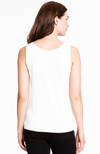 Double Scoop Neck Sleeveless Fitted Tank Top