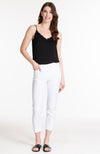 Pull-on Crop Pants with Front & Back Pockets