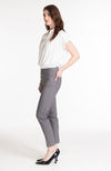 Slim-Sation® Dark Charcoal Twill Ankle Pants with Real Pockets