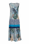 “Tropical Blue” Patchwork Dress