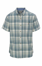 Men's Cozy Cotton Short Sleeve Plaid Shirt