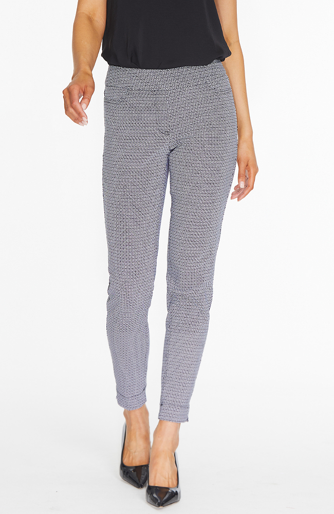 Black and White Print Ankle Pant