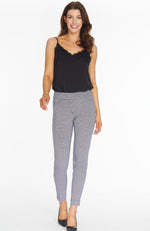 Black and White Print Ankle Pant