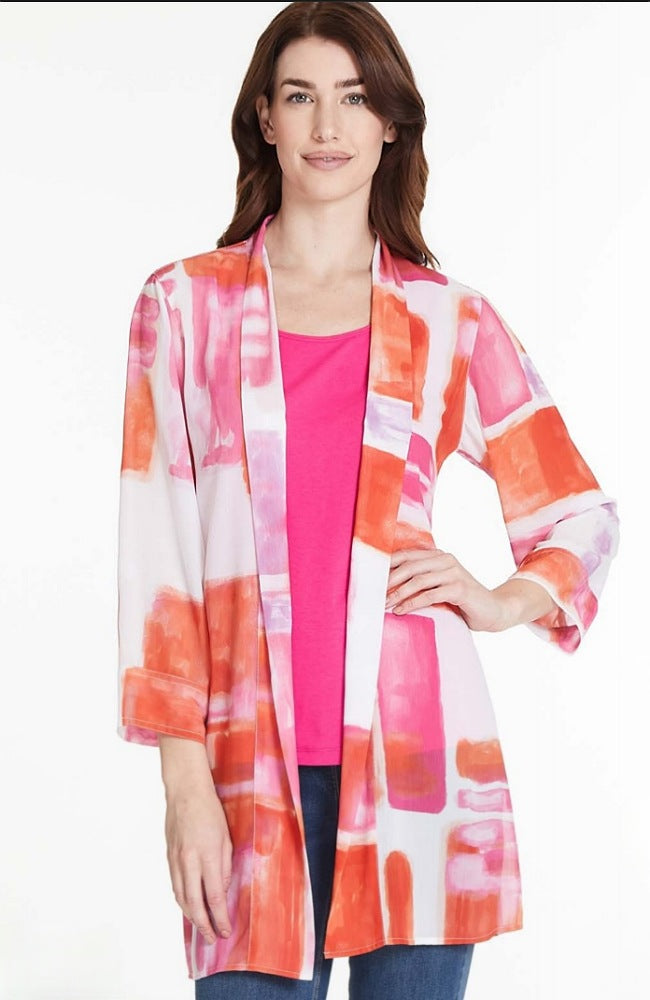 Crinkled Kimono Jacket