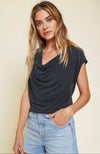 Cowl Neck Modal Dolman Sleeve Top